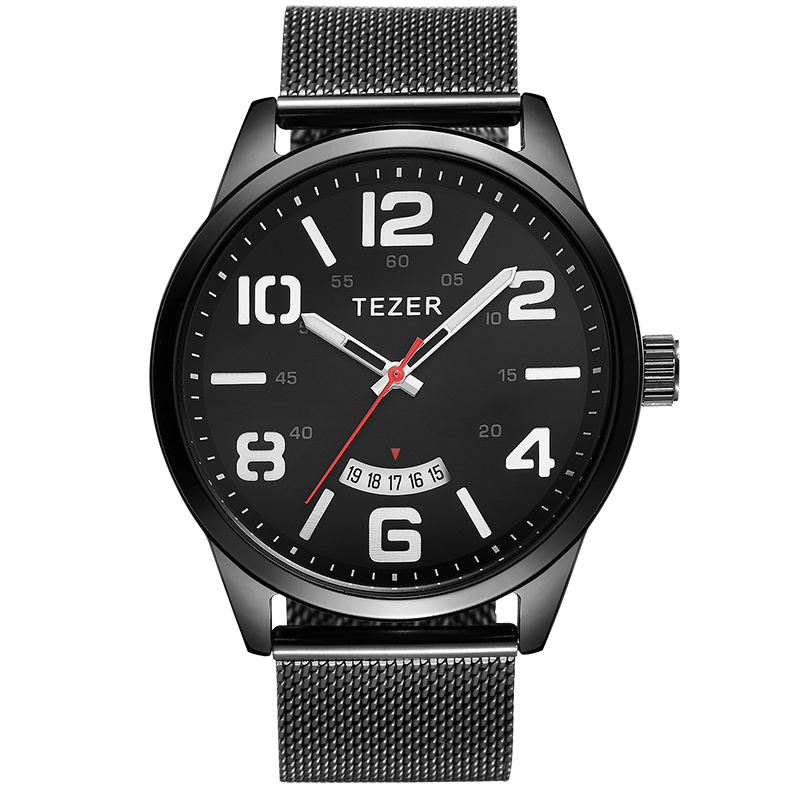 Stainless Mesh Band - TEZER Men Casual Quartz Wrist Watch