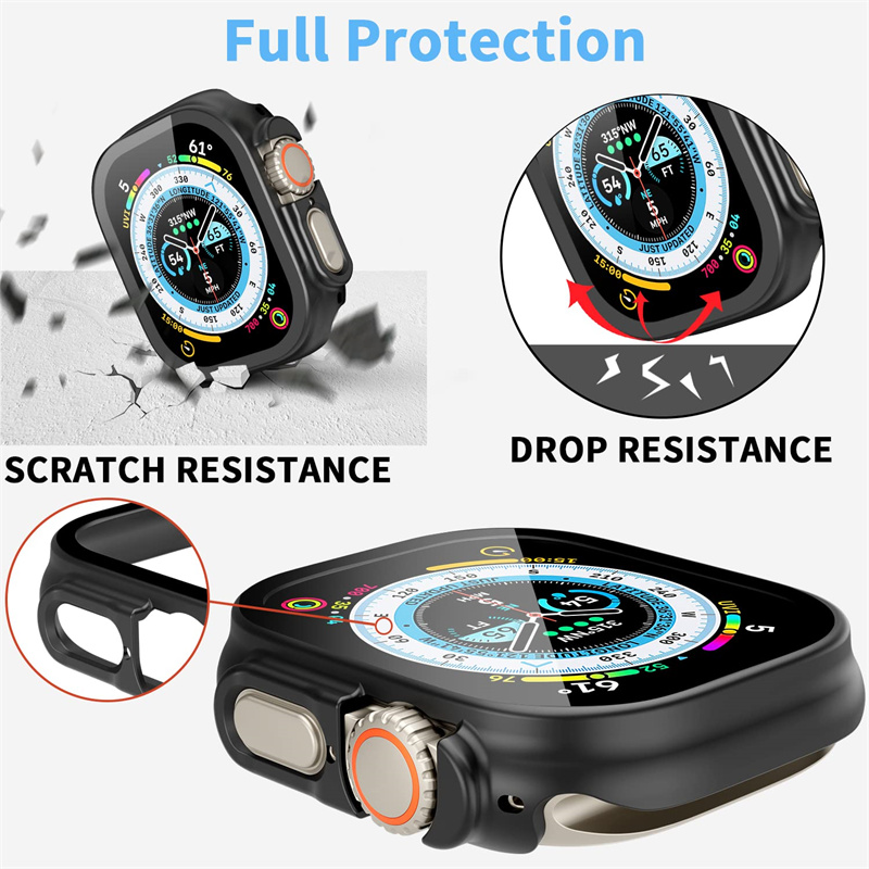 Glass+case For Apple Watch Ult - Smartwatch Band Accessories recension och pris