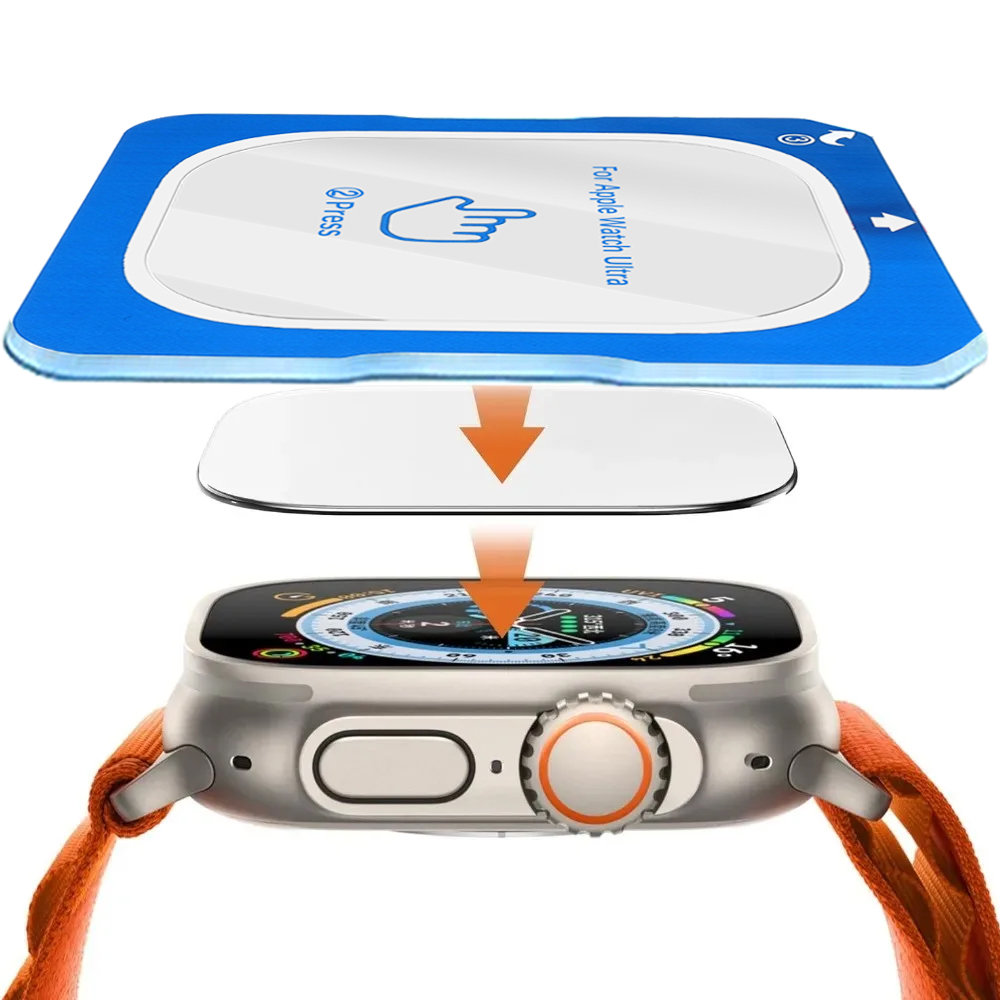 Tempered Glass Film Quick Past - Watch Face Protector recension och pris