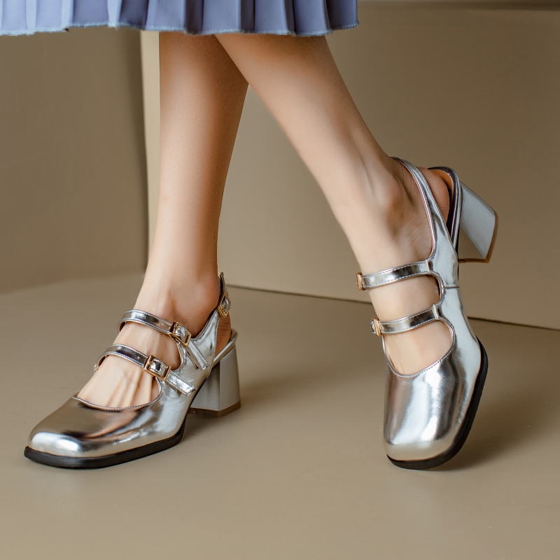 Elegant Women's High Heels Mar - Leather Classic Strap recension och pris