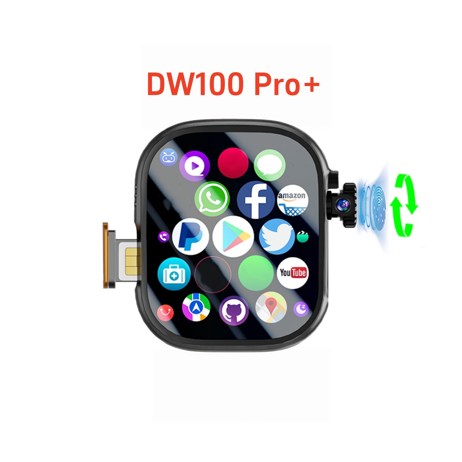 Original DW100 Pro+ Ultra Touc - Smartwatch Id recension och pris