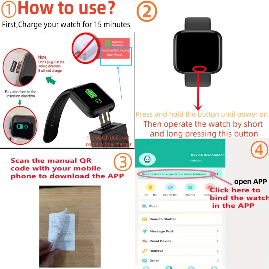 Multifunctional Smart Watch Me - Smartwatch Instagram recension och pris