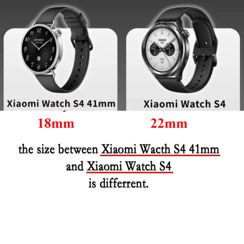 20 22mm 18mm Leather+Silicone  - Xiaomi Smartwatch S4 Accessories recension och pris