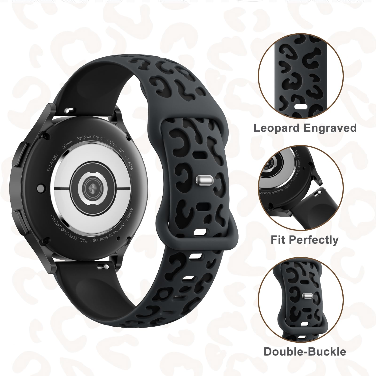 20mm Engraved Strap For Amazfi - Titan Smartwatch Accessories recension och pris