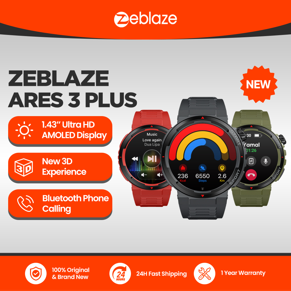 New Zeblaze Ares 3 Plus 1.43'' - Smartwatch X recension och pris